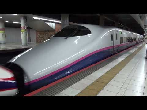 E2系J73編成+E3系L67編成 東北新幹線 やまびこ・つばさ153号 入線・発車 上野駅