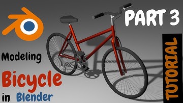 How to model a Bicycle in Blender, PART 3 (Tutorial) #blender #tutorial