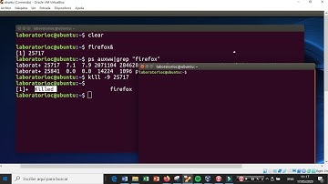 Uso del comando ps para ver proceso y kill