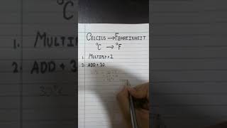 Very Simple trick to convert Celcius to Fahrenheit