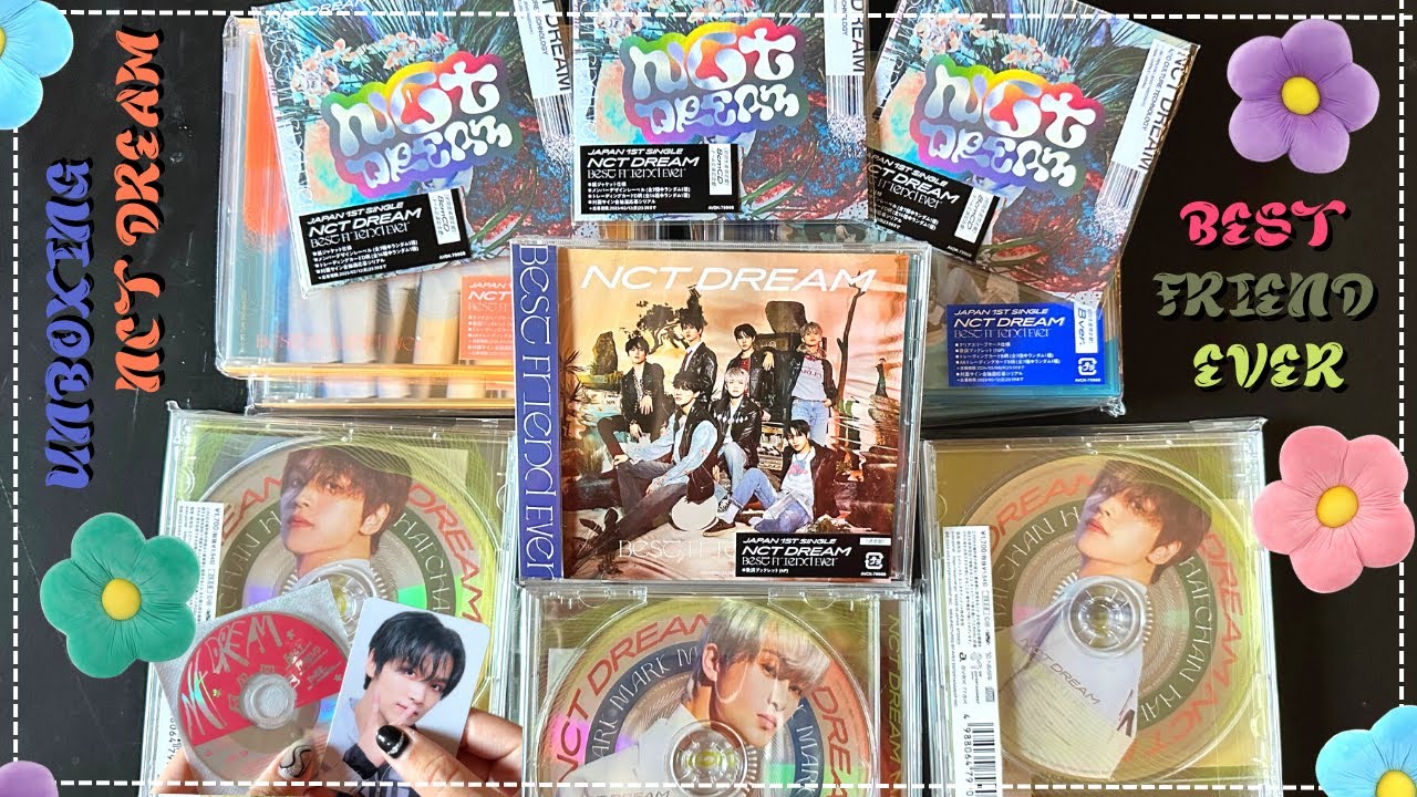 nct dream best friend ever unboxing - first japanese album!