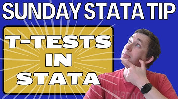 The 2-Minute Guide to T-tests in Stata | Sunday Stata Tips