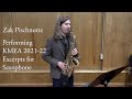 KMEA 2021-22 Saxophone excerpts performed by Zak Pischnotte, Washburn University