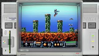 Turrican 2 AGA (conversion) on A600 + C1080 - Mega Bezel Commodore Pack