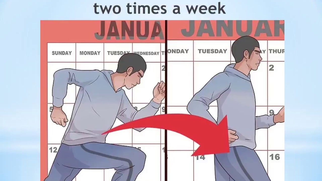 Get in shape. Get in shape or get on shape.