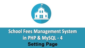 School Fees Management System in PHP & MySQL - Setting Page - 4