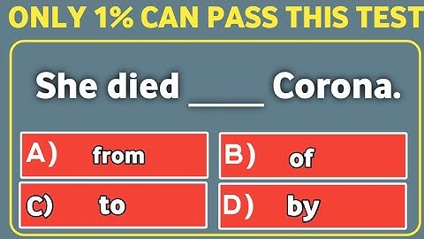 Mixed grammar quiz: if you score over 95% on this quiz, your English is truly awesome.