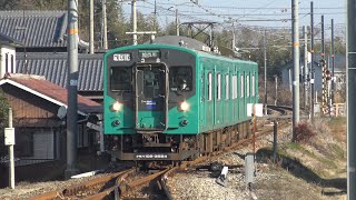 【4K】JR加古川線　普通列車103系電車　ｶｺM4編成　市場駅到着