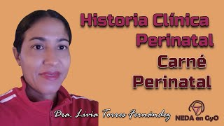 Carné Perinatal. Historia Clínica Perinatal. Pautas actualizadas