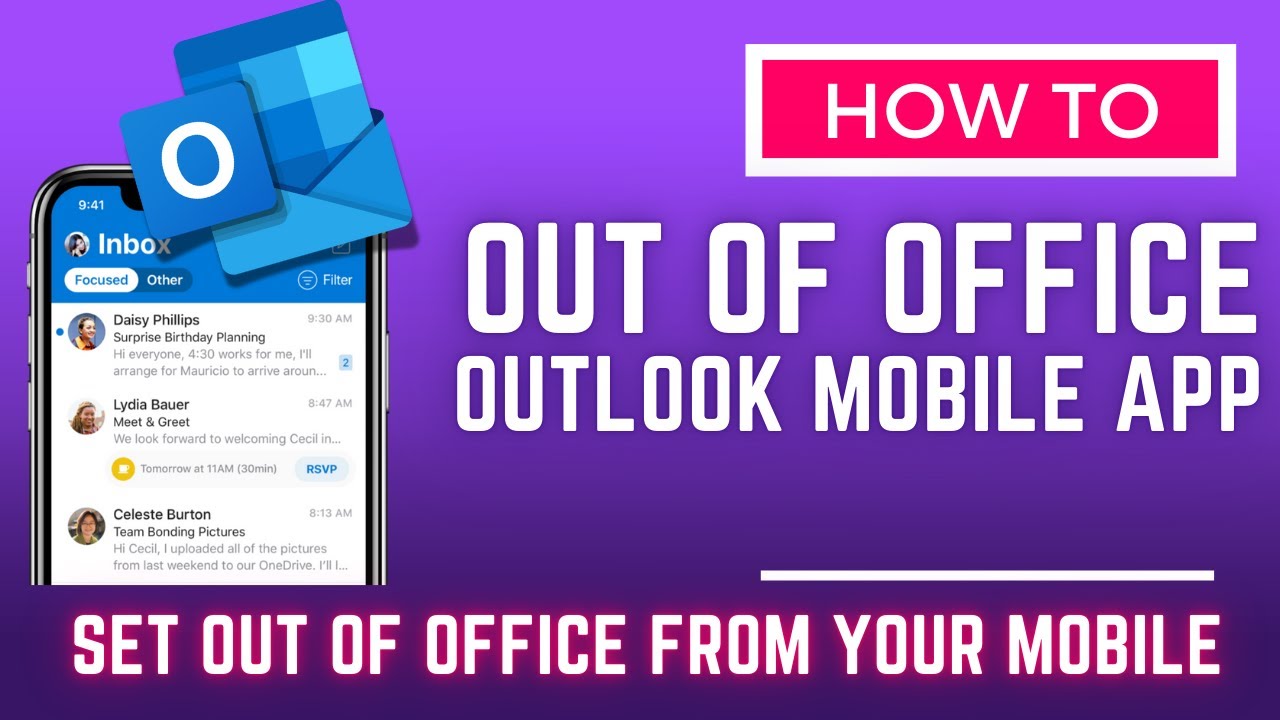 How To Set Your Out of Office on Your Mobile in The Outlook Mobile App ...