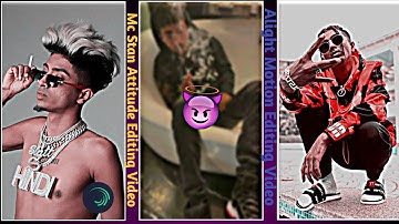 Mc Stan Basti Ka Hasti Song Attitude Status Editing Video | Alight Motion New Editing Video |