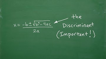 Let’s Use The Discriminant….(IMPORTANT)