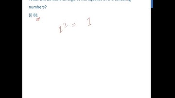 Ex 5.1, 1 (i) - What will be unit digit of the square of 81? - Teachoo