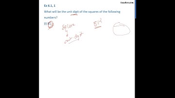 Ex 5.1, 1 (i) - What will be unit digit of the square of 81? - Teachoo