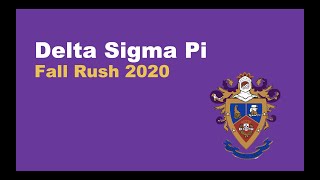 Delta Sigma Pi Fall Rush 2020