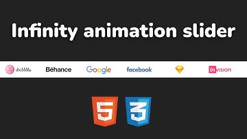 Infinity animation slider using HTML & CSS || Как сделать анимированный бесконечный слайдер CSS