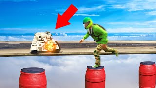 EXTREME MILE HIGH TANKS vs. DEATHRUNNERS! (GTA 5 Funny Moments)