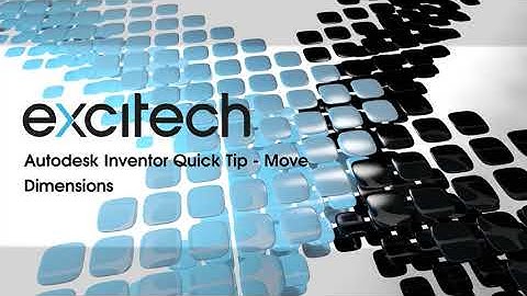 Autodesk Inventor Quick Tip - Move Dimensions
