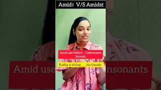 #Amid Vs Amidst ✍️🤔 Confusing preposition Amid and Amidst ||Best explanation in one min. | by Neha