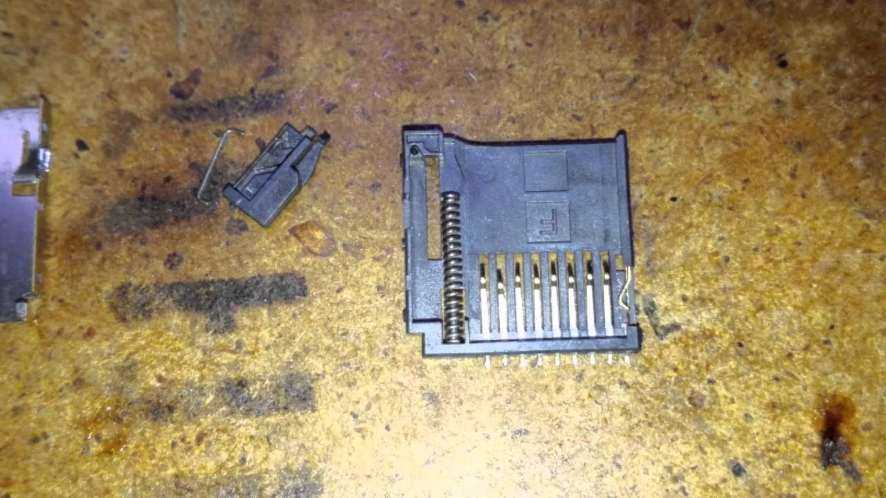 Ремонт, разборка и чистка картридера микро-сд. - YouTube