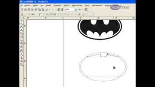 tutorial corel draw logo de batman
