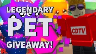 Bubblegum Simulator update 25 Legendary Pet Giveaway  Free Robux