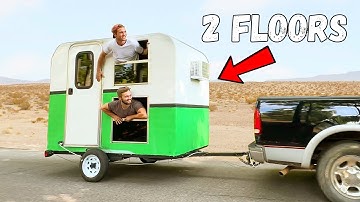 I Built a TWO-STORY Micro Camper!