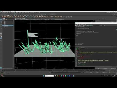 Blade Scatter tool (Maya + Python) | VFX portfolio