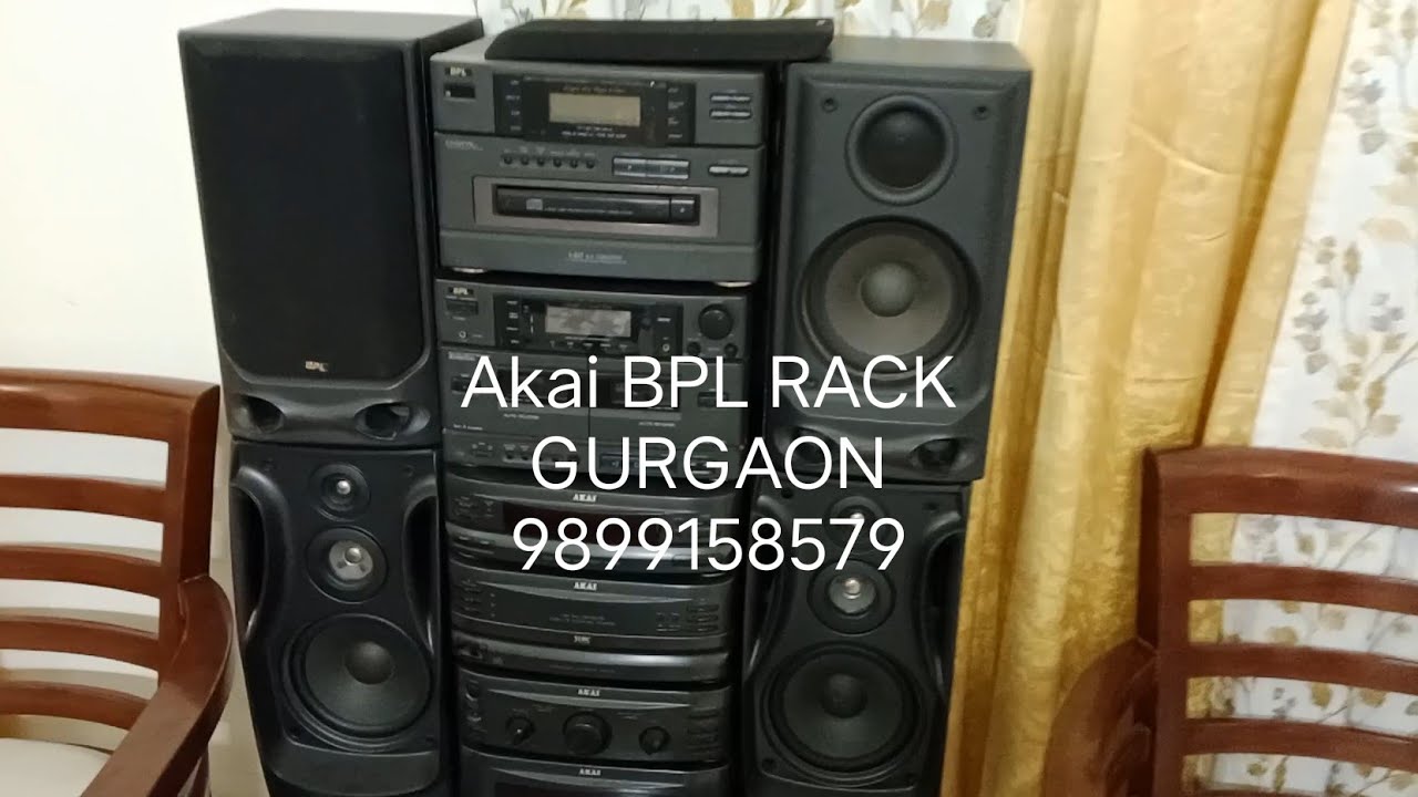 Akai Rack System Akai rack system bpl rack music system hifi hi base antique retro - YouTube