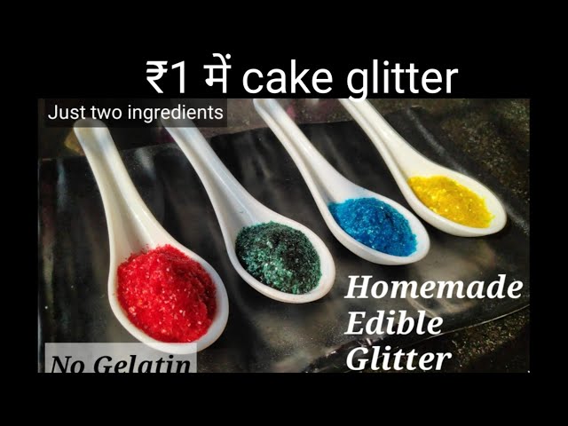 How to Make Edible Glitter 3 Different Ways! (Cake Decorating DIY) 