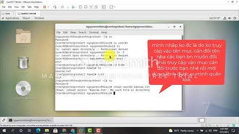 tạo User và Group and phân quyền hệ thống dữ liệu của linux và windonws