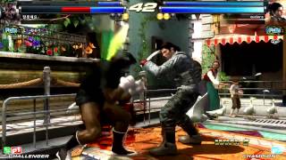 서울역 게임시티 철권 태그2 20150307 ABC(Armorking,bob) vs qudans(Armorking,Dra) Etc.