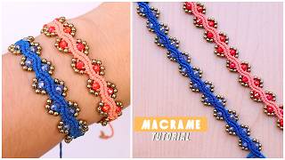 DIY Pulsera Tejida con Cristales | Macramé Fácil para Vender o Regalar