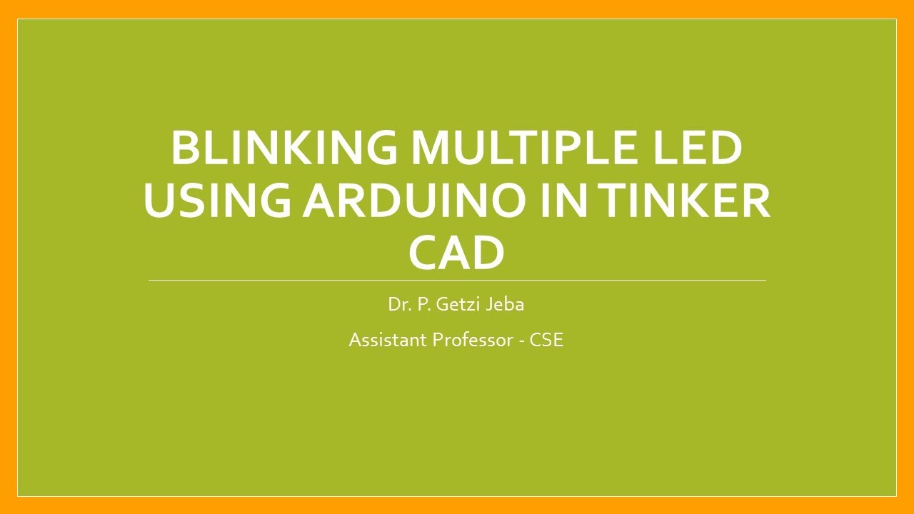 Blinking Multiple LED Using Arduino in Tinkercad - YouTube