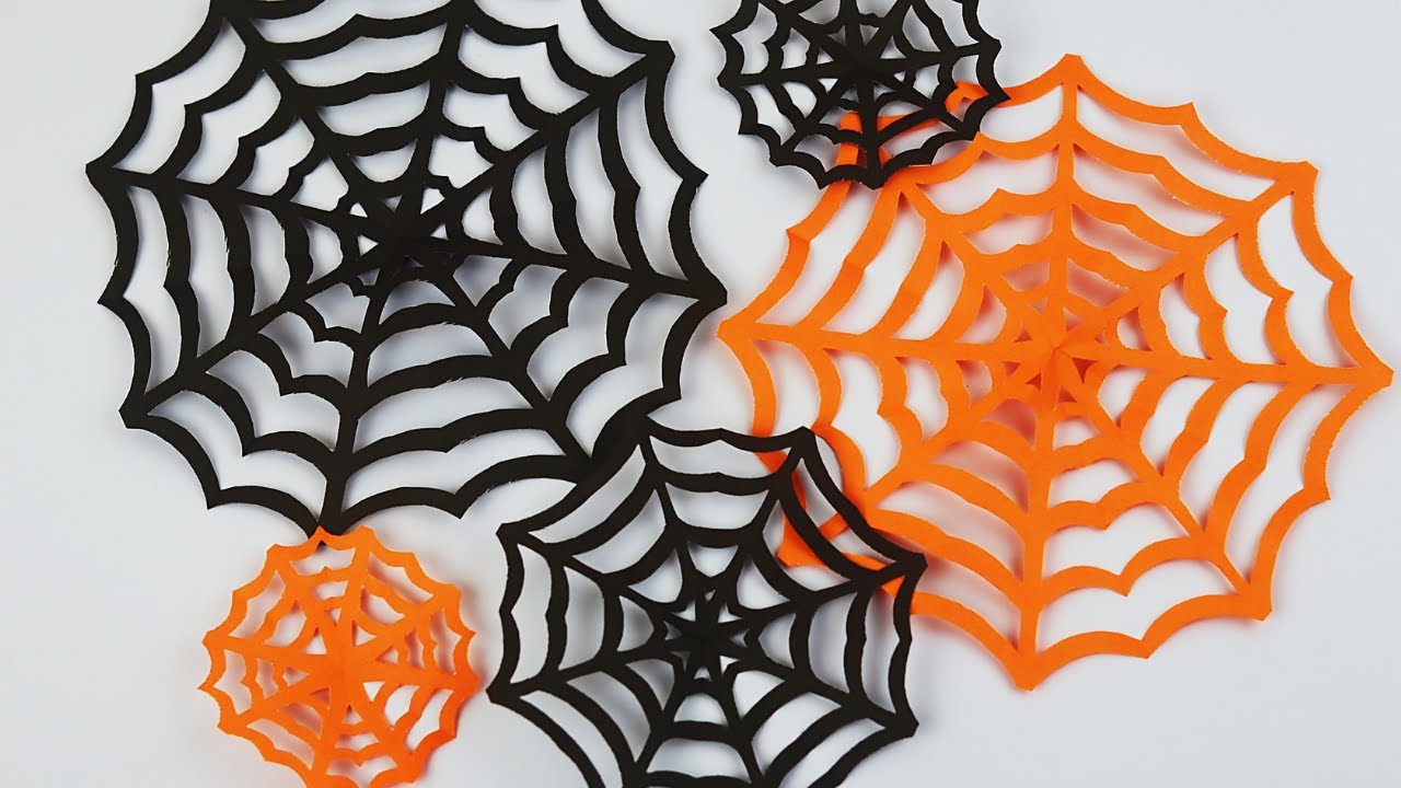 Paper Spider Web How To Make Paper Spider Web For Halloween