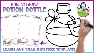 How to Draw Potion Bottle - Free Dot to Dot 🧪 Connect the Dots Printable screenshot 4