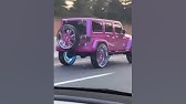 Amber Rose Takes Her Metallic Pink Jeep 4x4 For A Cruise Through Los  Angeles  - YouTube