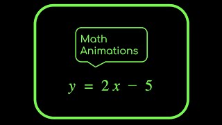 Graph a linear equation in slope intercept form:  y=2x-5