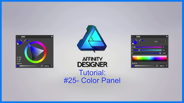 Affinity Designer Tutorial -#25 Color Panel