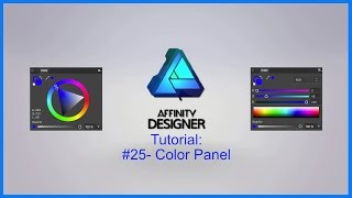 Affinity Designer Tutorial -#25 Color Panel