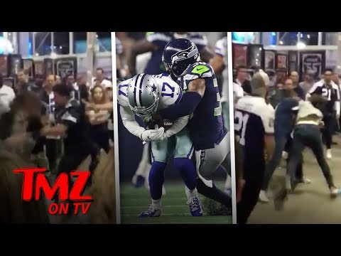 Brawl Breaks Out After Seahawks Vs  Cowboys Game! | TMZ TV