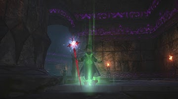 FFXIV White Mage Aero III Casting Animation