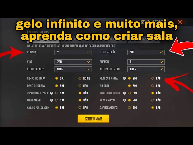 Como jogar X1 no Free Fire (Modo CS Sala Personalizada)