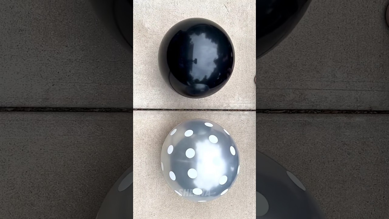 🎈Satisfying Balloon Bursting Black and Silver💧| ASMR 