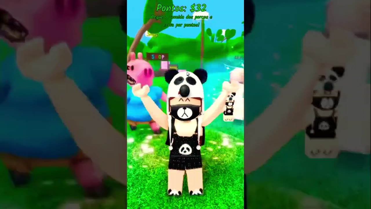 Peppa Pig do Mal atacou a Natasha Panda no Roblox #shorts 