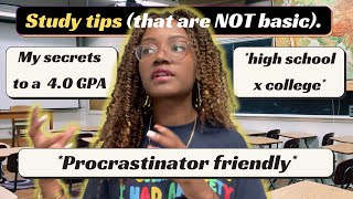 A LAZY student's guide on how to get a 4.0 GPA in high school AND college | non-generic study hacks