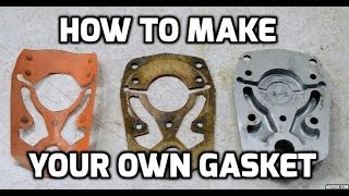 How to make a gasket for a complex shape using a computer scanner