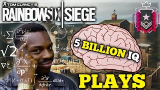 When Siege Players Have * 5 BILLION * IQ - Rainbow Six Siege Pro Smart Plays