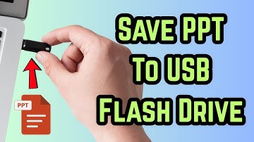 Save a Powerpoint to a USB Flash Drive Easily (Step By Step)