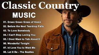 Green Green Grass of Home, Before the Next Teardrop Falls 🎧 Classic Country Music Time 60s 70s 80s